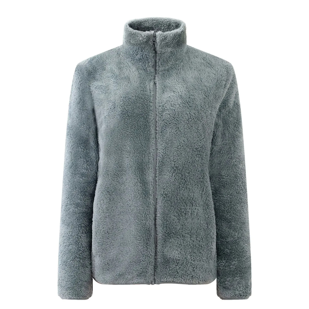 Beatrice | Damen Kuschelige Sherpa-Fleece-Reißverschlussjacke