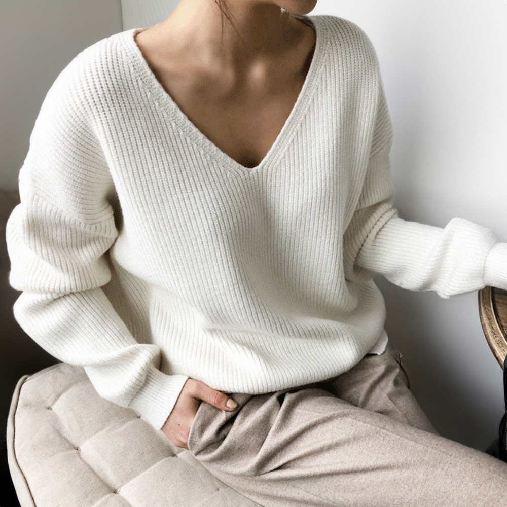 Ursula | Damen V-Ausschnitt Pullover