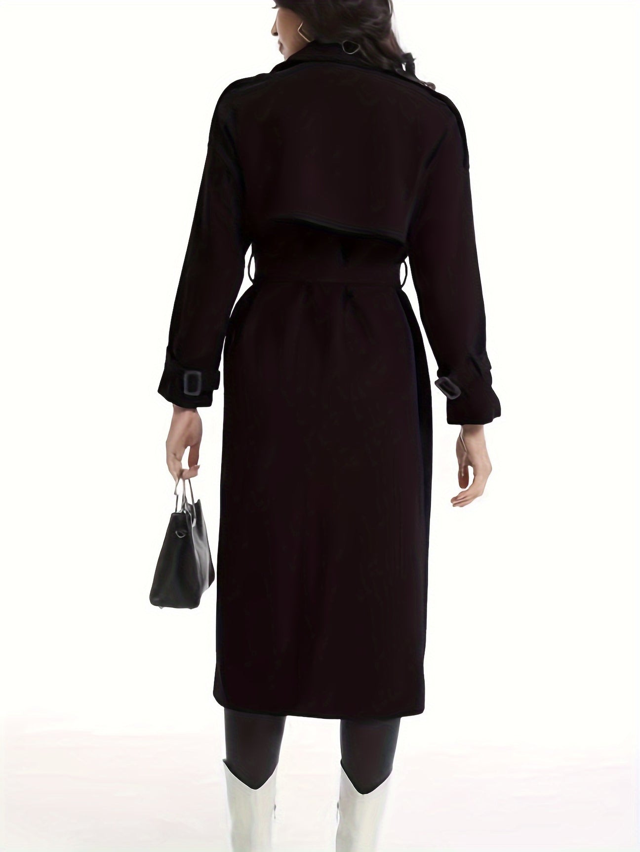 Bettina | Damen-Doppelreihiger Trenchcoat mit Gürtel