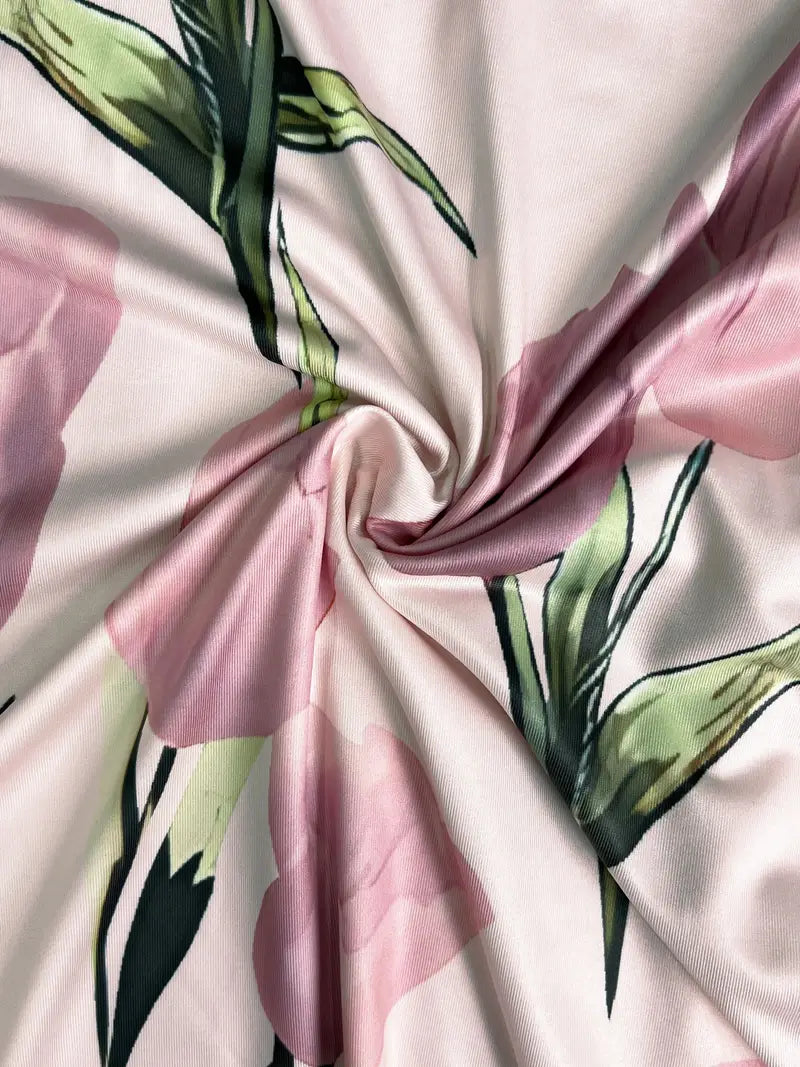 Bettina | Damen Zweiteiliges Midikleid mit Blumenmuster