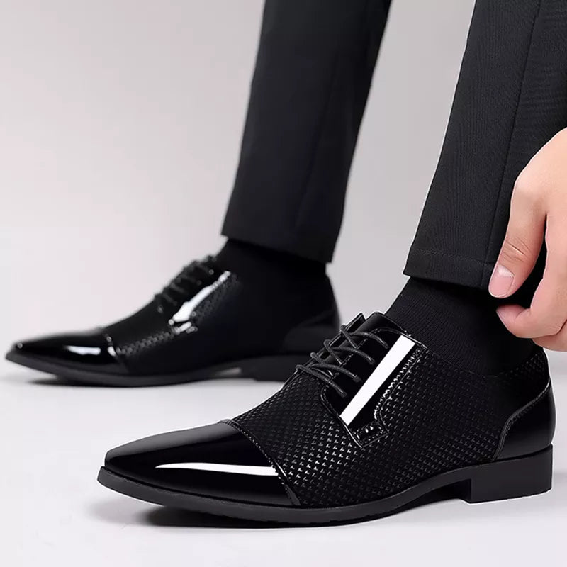 Oliver | Herren Winter Business-Schuhe mit Glanzfinish