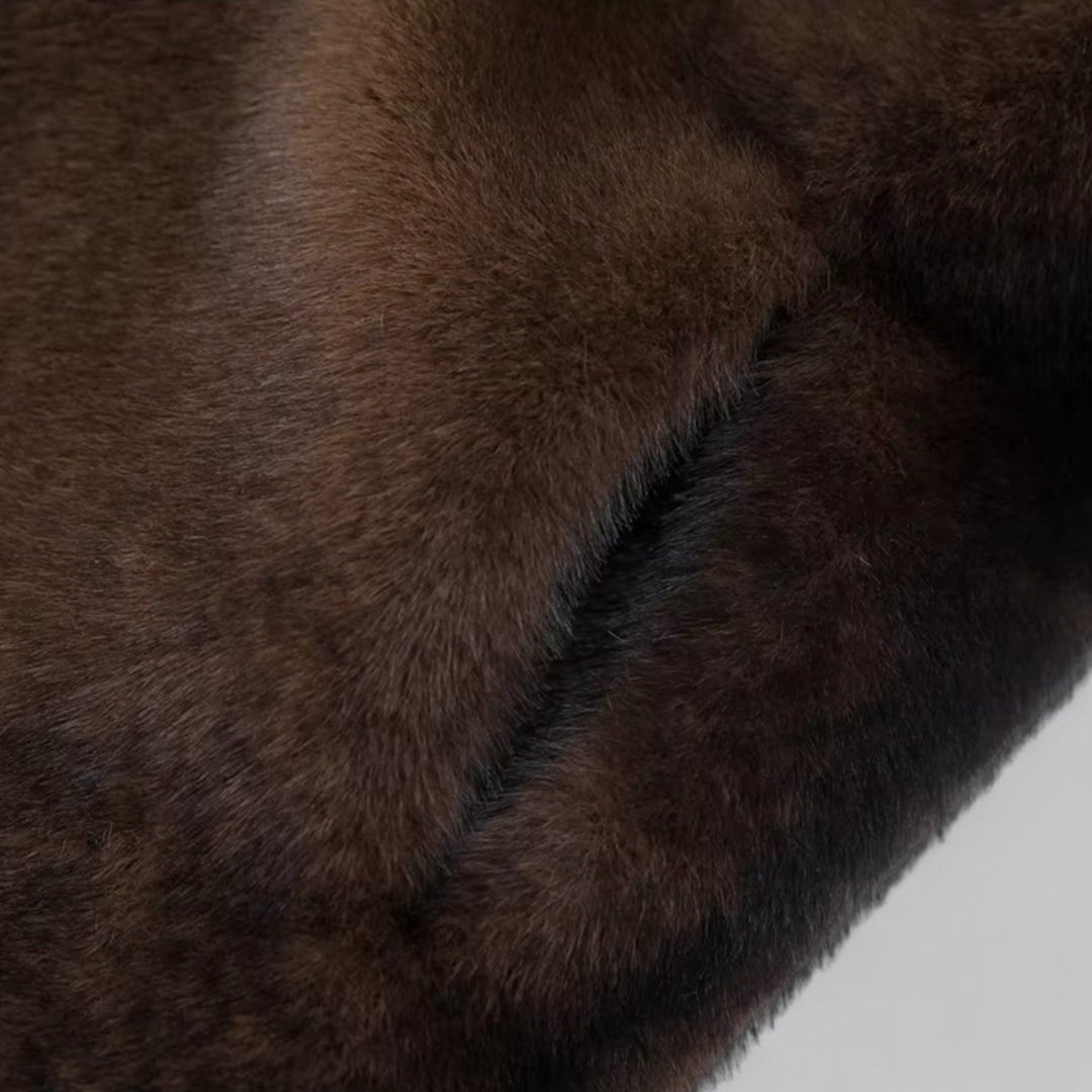 Julia | Damen Trendiger Warmer Mantel aus dickem Material