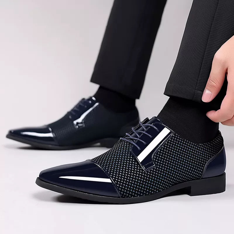 Oliver | Herren Winter Business-Schuhe mit Glanzfinish