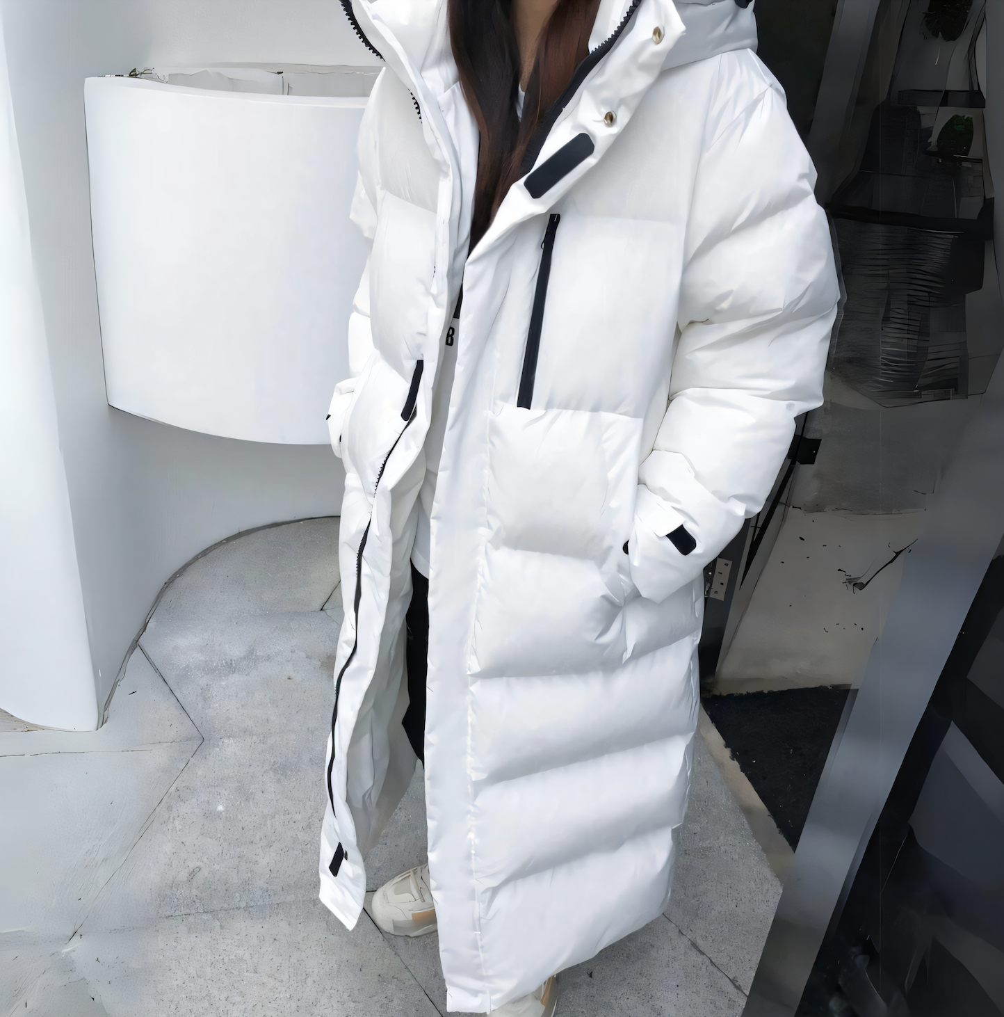 Stefanie | Damen Steppjacke mit Kapuze und Reißverschluss