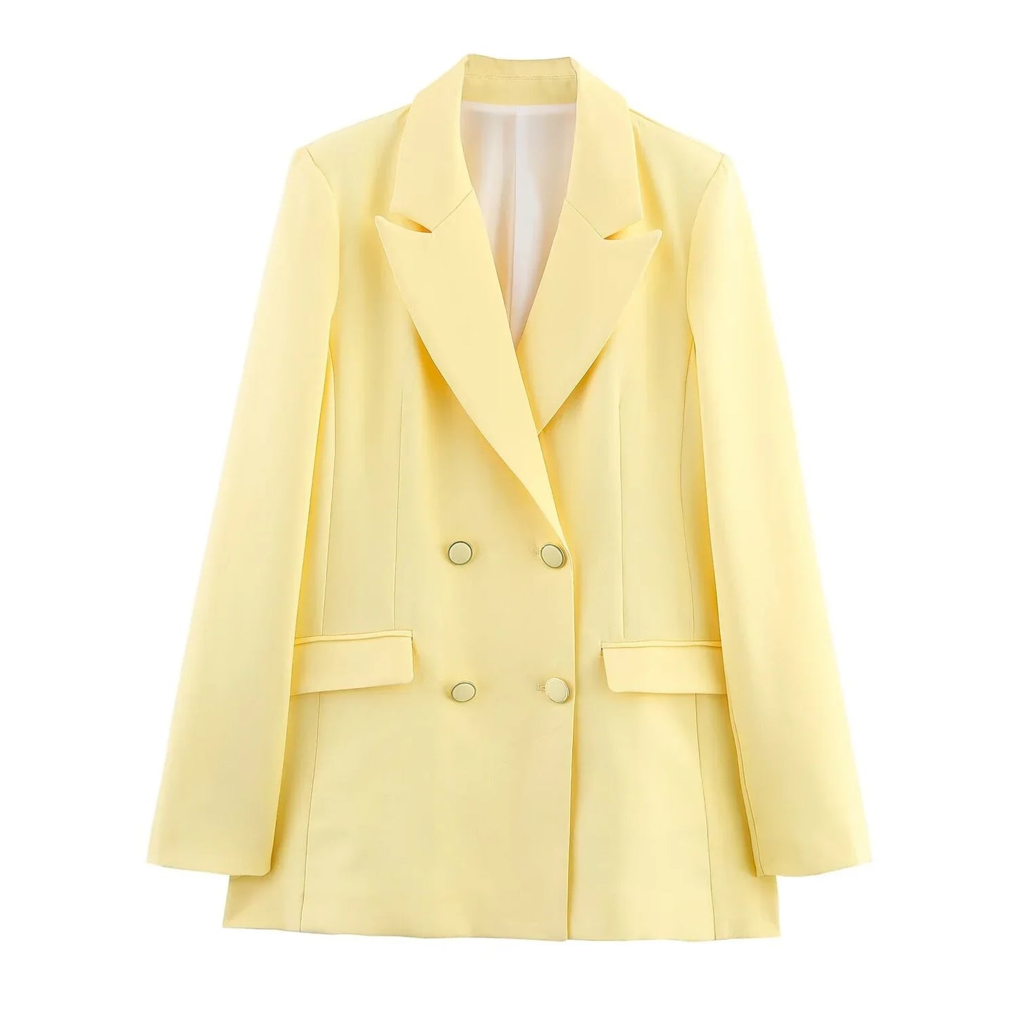 Helga | Schickes Formelles Anzugset mit Tailliertem Langen Blazer für Damen