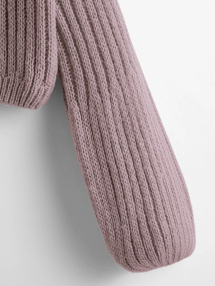 Marie | Damen Bequemer Winter Cropped Pullover