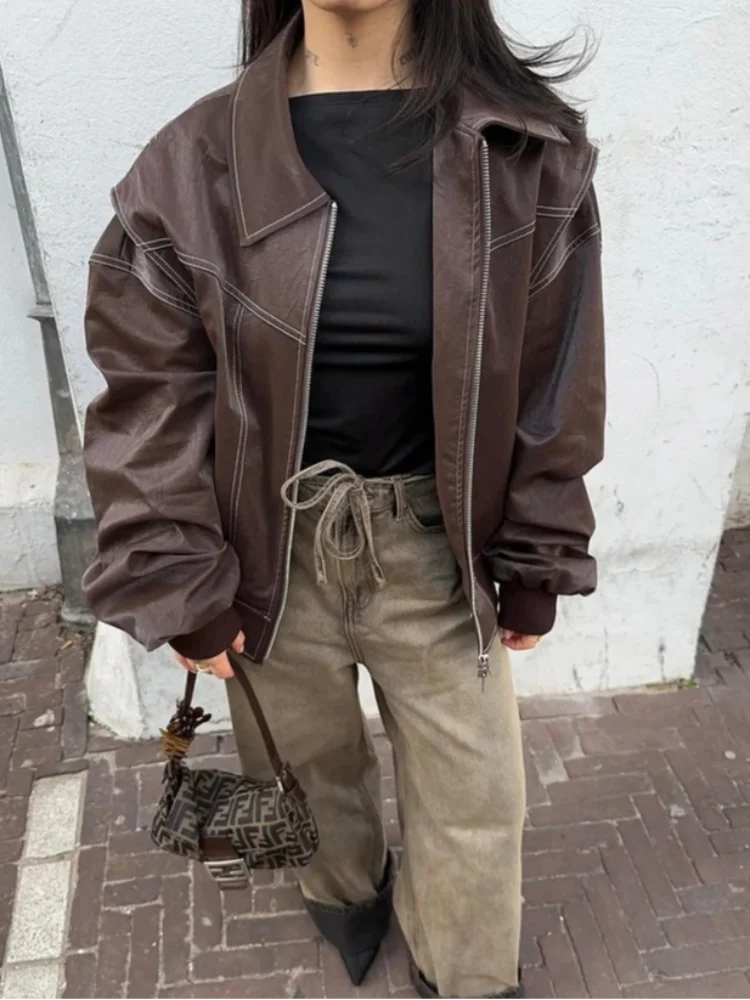 Hanna | Damen Oversized Jacke Trendiger Winter Street Style