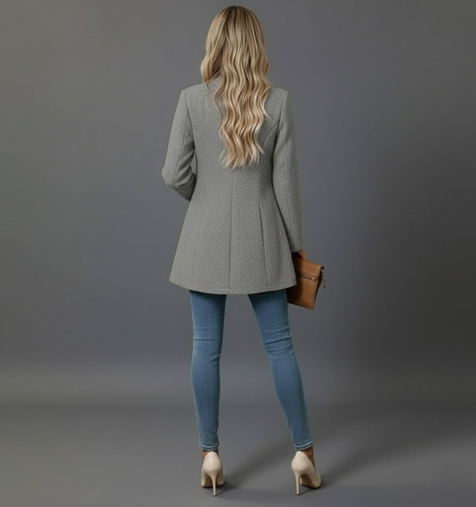 Lara | Damen Wintermantel Mit Knöpfen