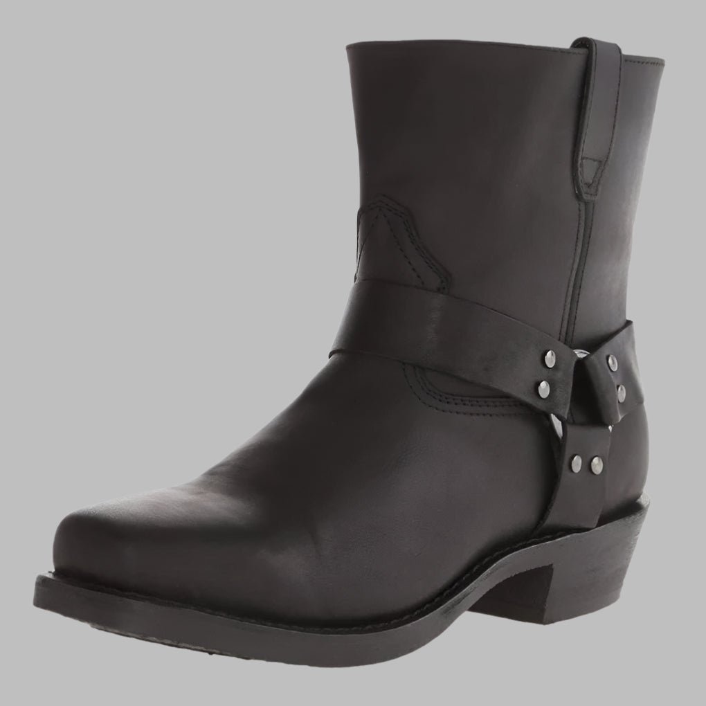 Andreas | Herren Winter Leder Stiefeletten mit Schnalle