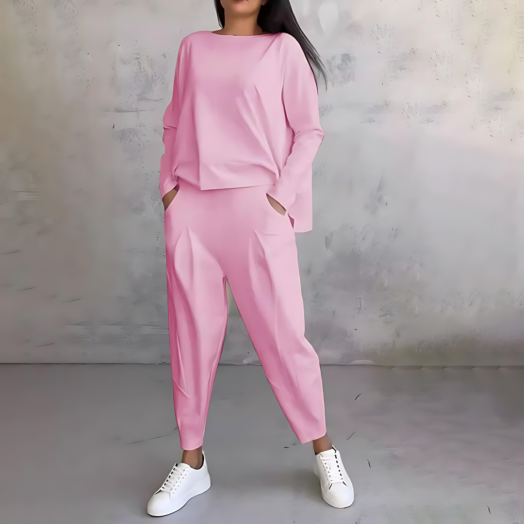 Viola | Damen Lässiges Zweiteiliges Set mit lockerer Passform