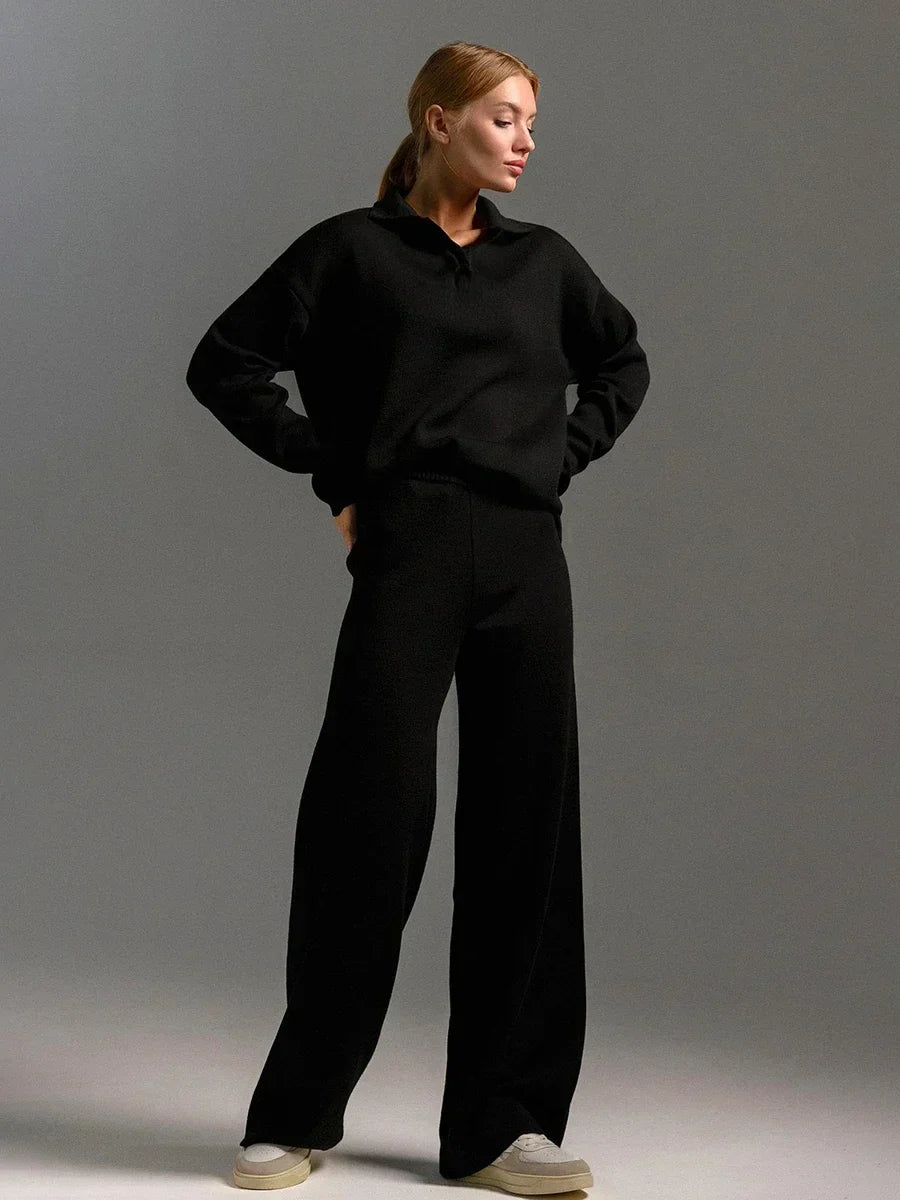 Leonie | Damen Gemütliches Winter Relaxed Strick Set
