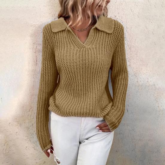 Anna | Damen Winter V-Ausschnitt Pullover