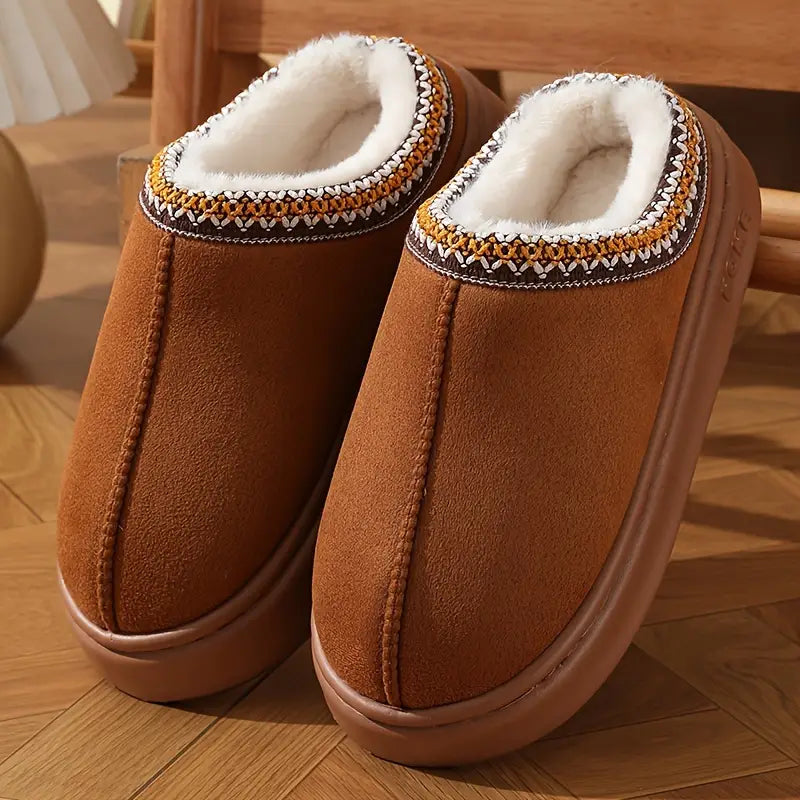 Anke | Damen Gemütliche Winter Slipper zum Hineinschlüpfen
