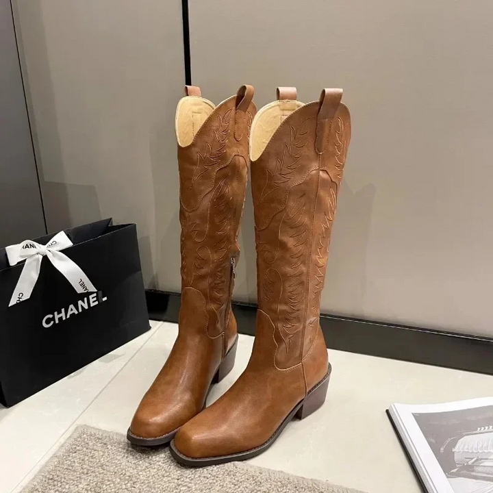Viola | Damen Winter Knielange Stiefel