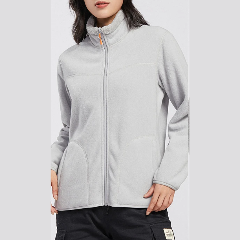 Angela | Damen Warme Fleece-Reißverschlussjacke
