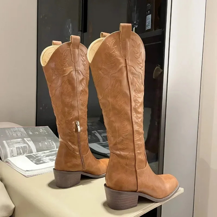 Viola | Damen Winter Knielange Stiefel