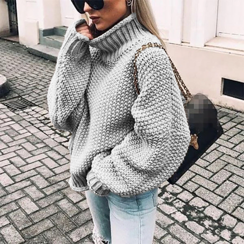 Natascha | Damen Übergroßer Rollkragenpullover