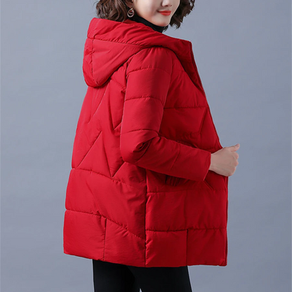 Daniela | Damen-Winterjacke mit Kapuze und Reißverschluss