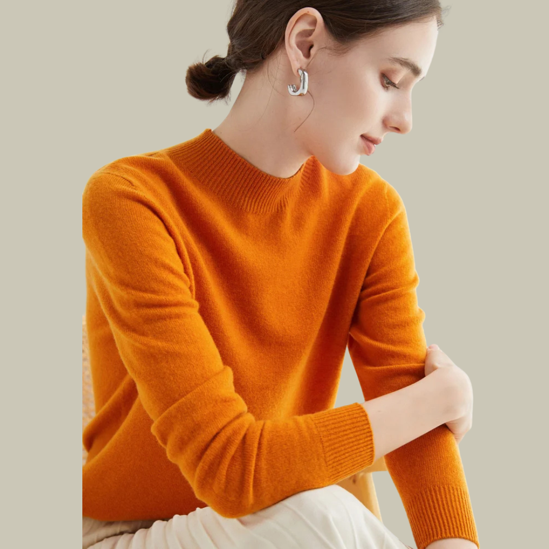 Stefanie | Damen Klassischer Winter-Strickpullover