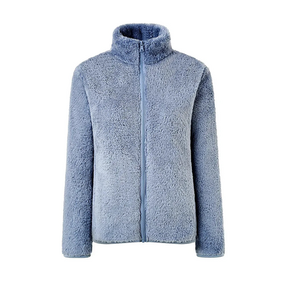 Beatrice | Damen Kuschelige Sherpa-Fleece-Reißverschlussjacke