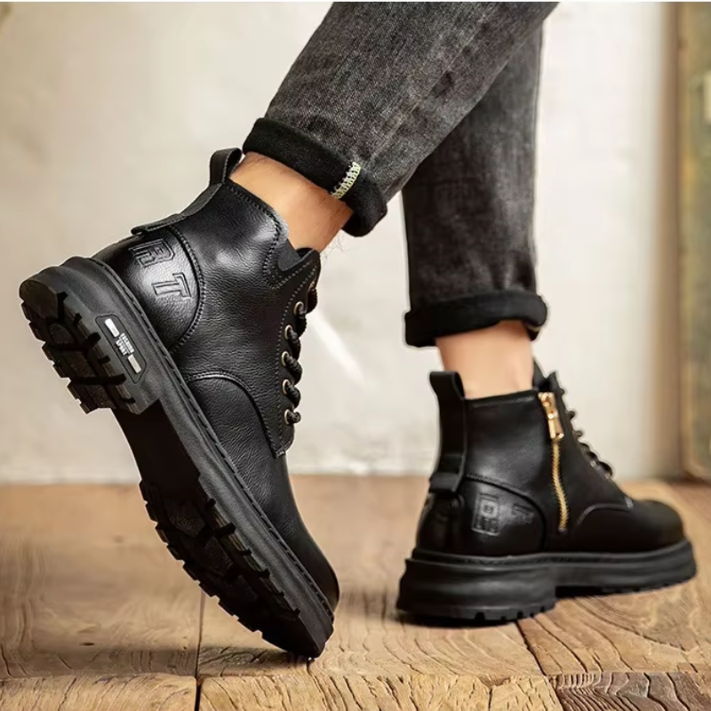 Malte | Herren Klassische Winter-Arbeitsstiefel mit Schnürung