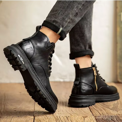 Malte | Herren Klassische Winter-Arbeitsstiefel mit Schnürung