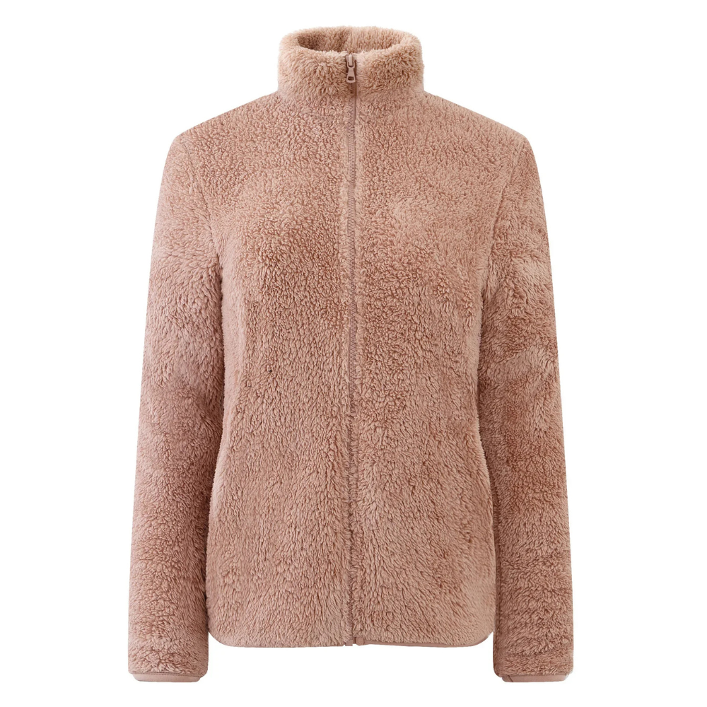 Beatrice | Damen Kuschelige Sherpa-Fleece-Reißverschlussjacke
