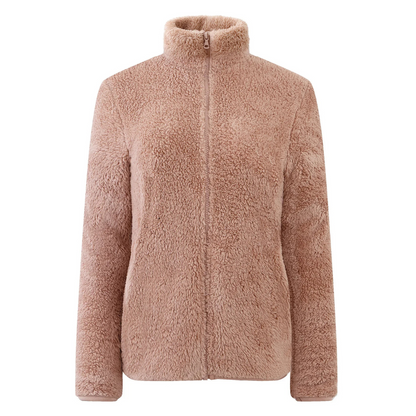 Beatrice | Damen Kuschelige Sherpa-Fleece-Reißverschlussjacke