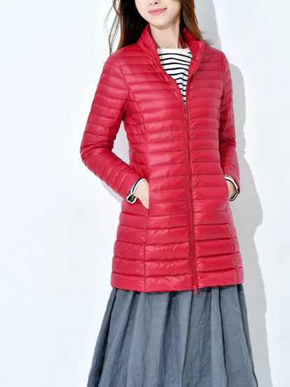 Anke | Damen Winter Steppmantel mit Schmaler Passform und Reißverschluss