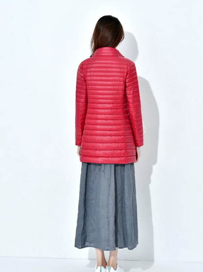 Anke | Damen Winter Steppmantel mit Schmaler Passform und Reißverschluss