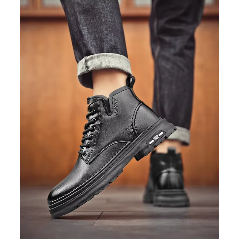 Malte | Herren Klassische Winter-Arbeitsstiefel mit Schnürung