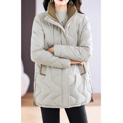 Carolin | Damen Freizeit Langarm Steppmantel