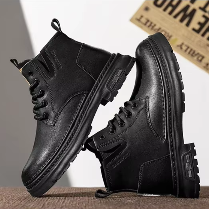 Malte | Herren Klassische Winter-Arbeitsstiefel mit Schnürung