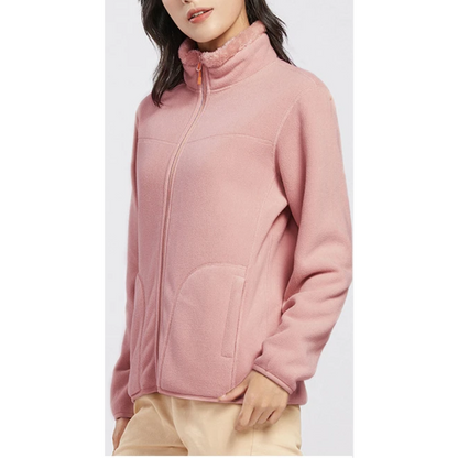 Angela | Damen Warme Fleece-Reißverschlussjacke