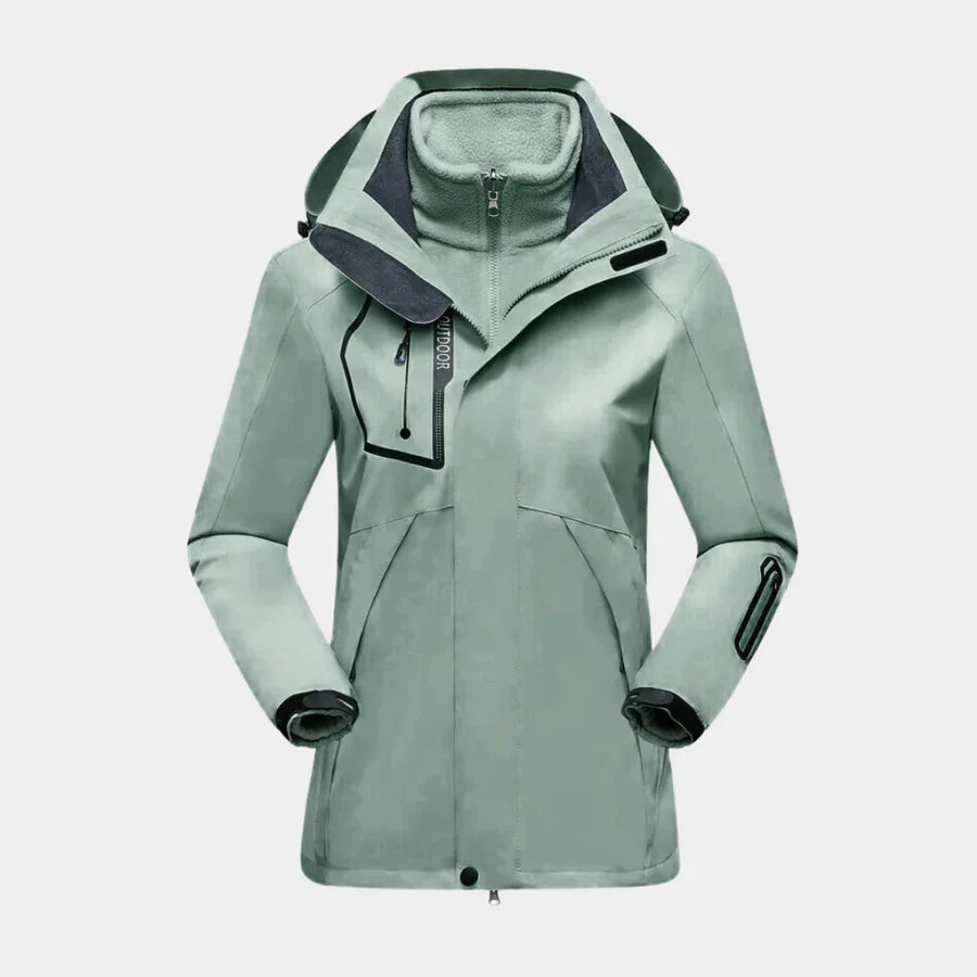 Annika | Damen Winter Outdoorjacke mit Kapuze