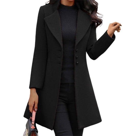Emma | Damen Winter Wollmischung Mantel