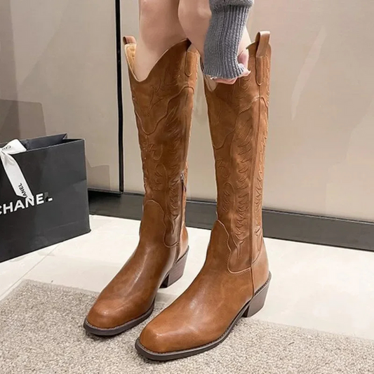 Viola | Damen Winter Knielange Stiefel