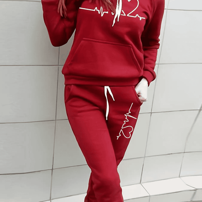 Petra | Damen Hoodie- und Jogginganzug-Set mit Kordelzug