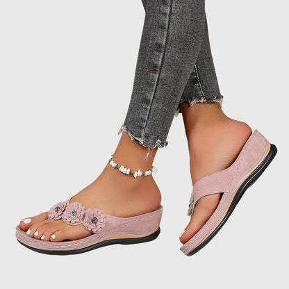Lara | Damen Trendige Lässige Slip-On Sandalen