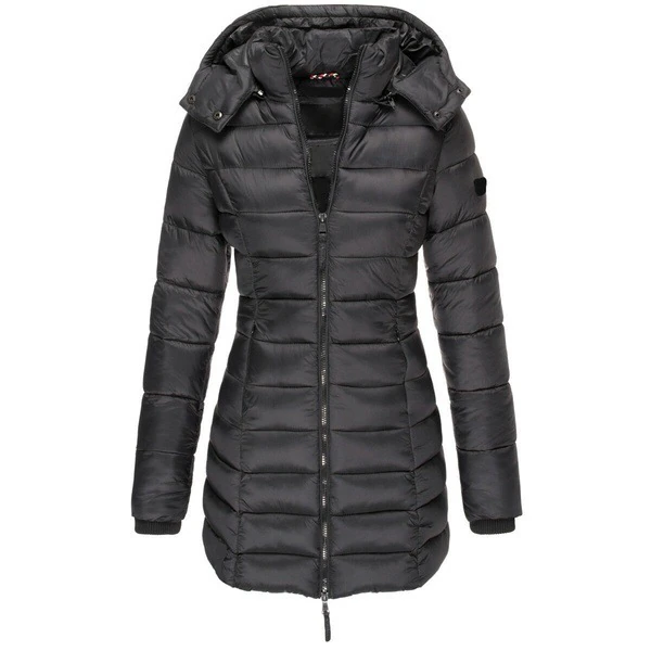 Victoria | Damen Taillierter Steppmantel mit Kapuze