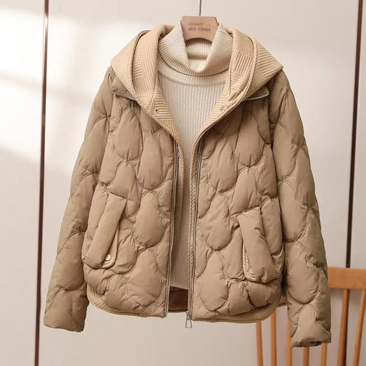 Doris | Damen Winter Pufferjacke mit Kapuze
