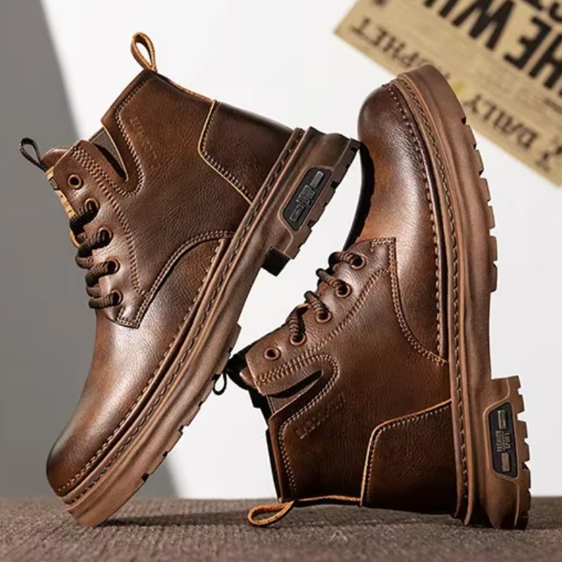 Malte | Herren Klassische Winter-Arbeitsstiefel mit Schnürung