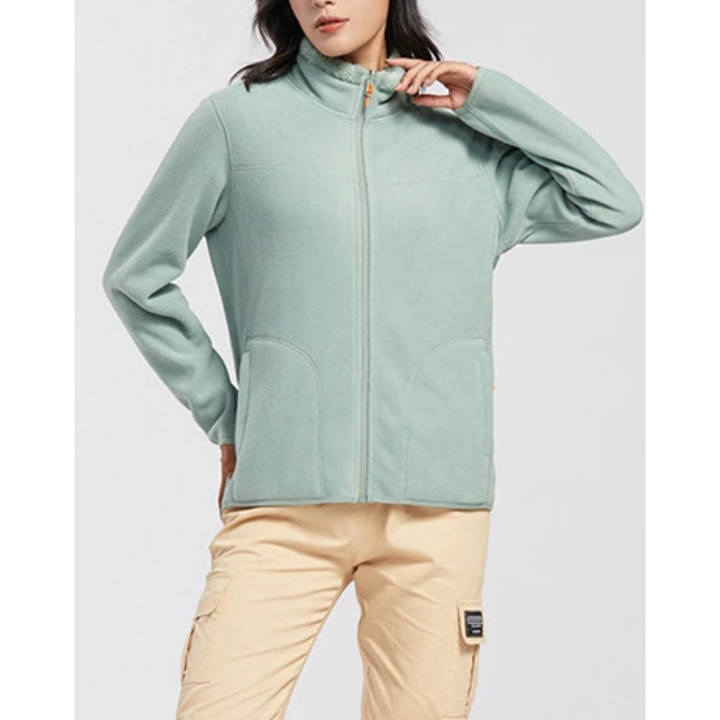 Angela | Damen Warme Fleece-Reißverschlussjacke