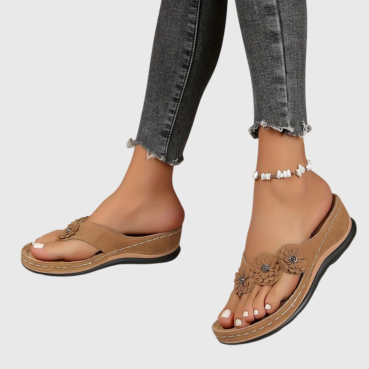 Lara | Damen Trendige Lässige Slip-On Sandalen