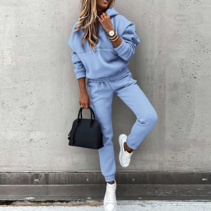 Stefanie | Damen Lässiges Hoodie- und Jogger-Set