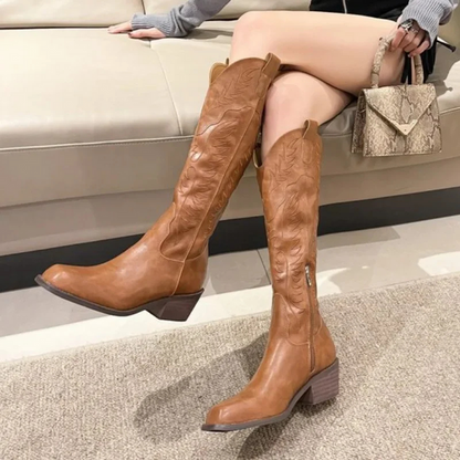 Viola | Damen Winter Knielange Stiefel