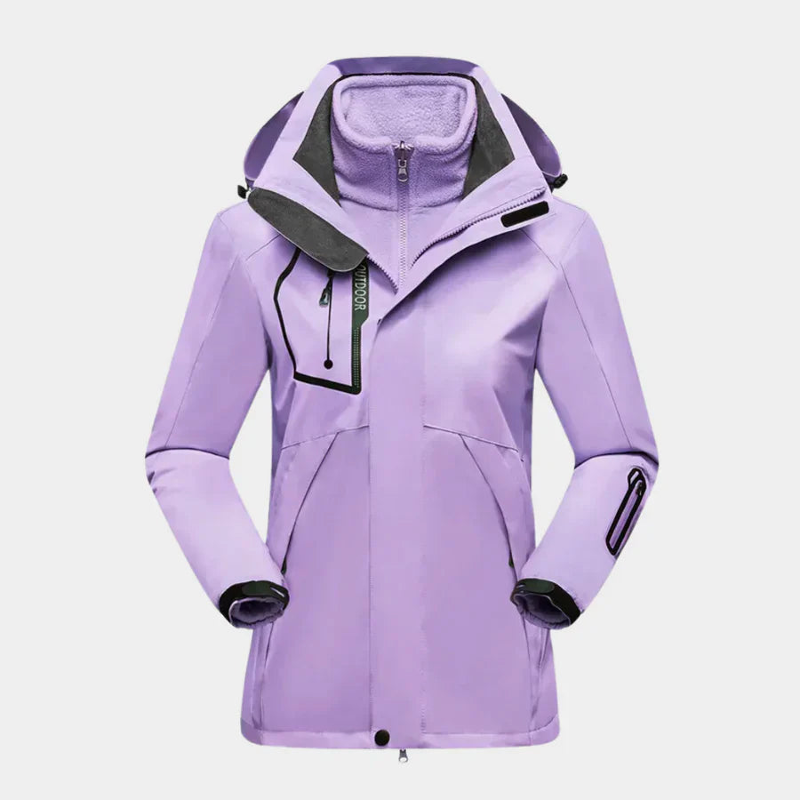 Annika | Damen Winter Outdoorjacke mit Kapuze