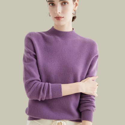 Stefanie | Damen Klassischer Winter-Strickpullover