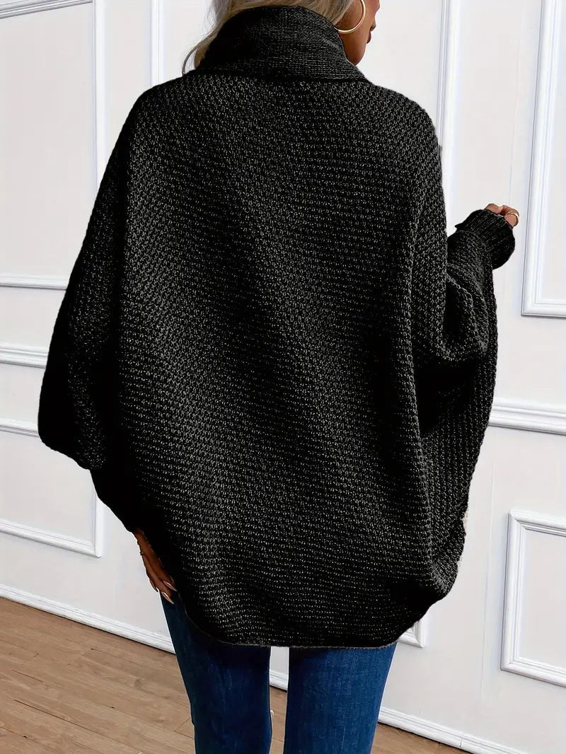 Bettina | Damen Winter Strickcardigan mit Offener Front