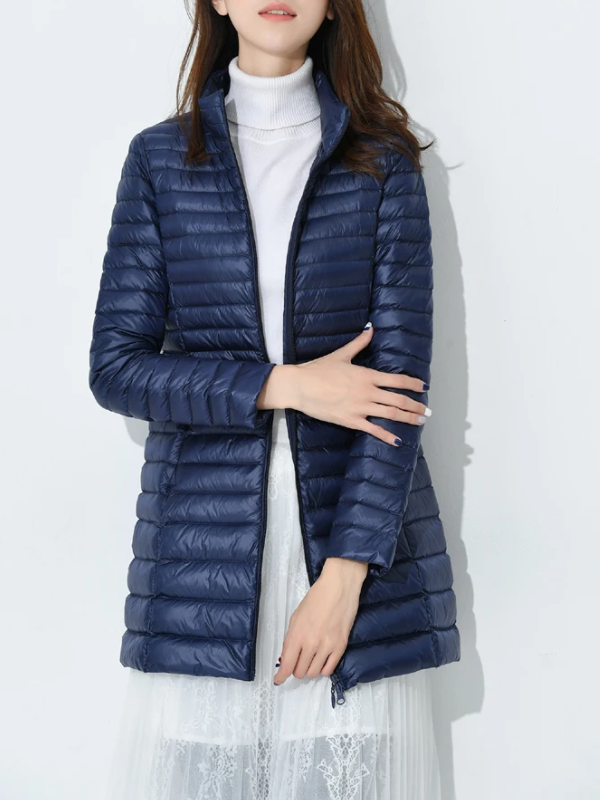 Anke | Damen Winter Steppmantel mit Schmaler Passform und Reißverschluss